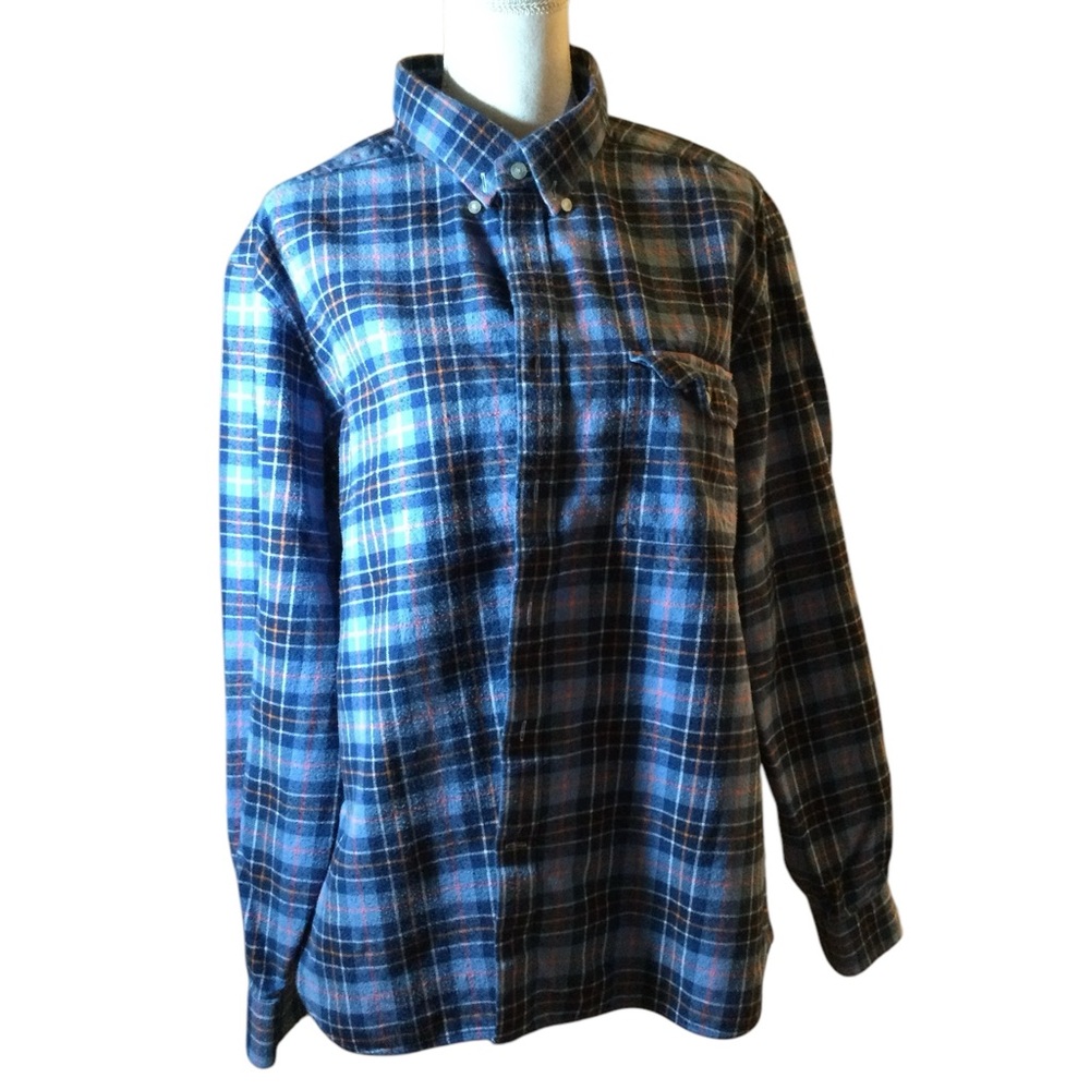 Vineyard Vines Blue Plaid Flannel Men’s Button Down Shirt